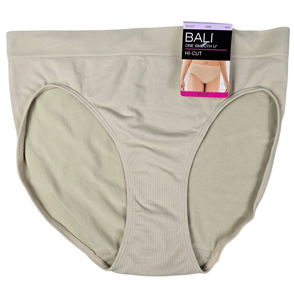 Bali One Smooth U All-Around Smoothing Hi-Cut Panty 2362 Size M Seamless